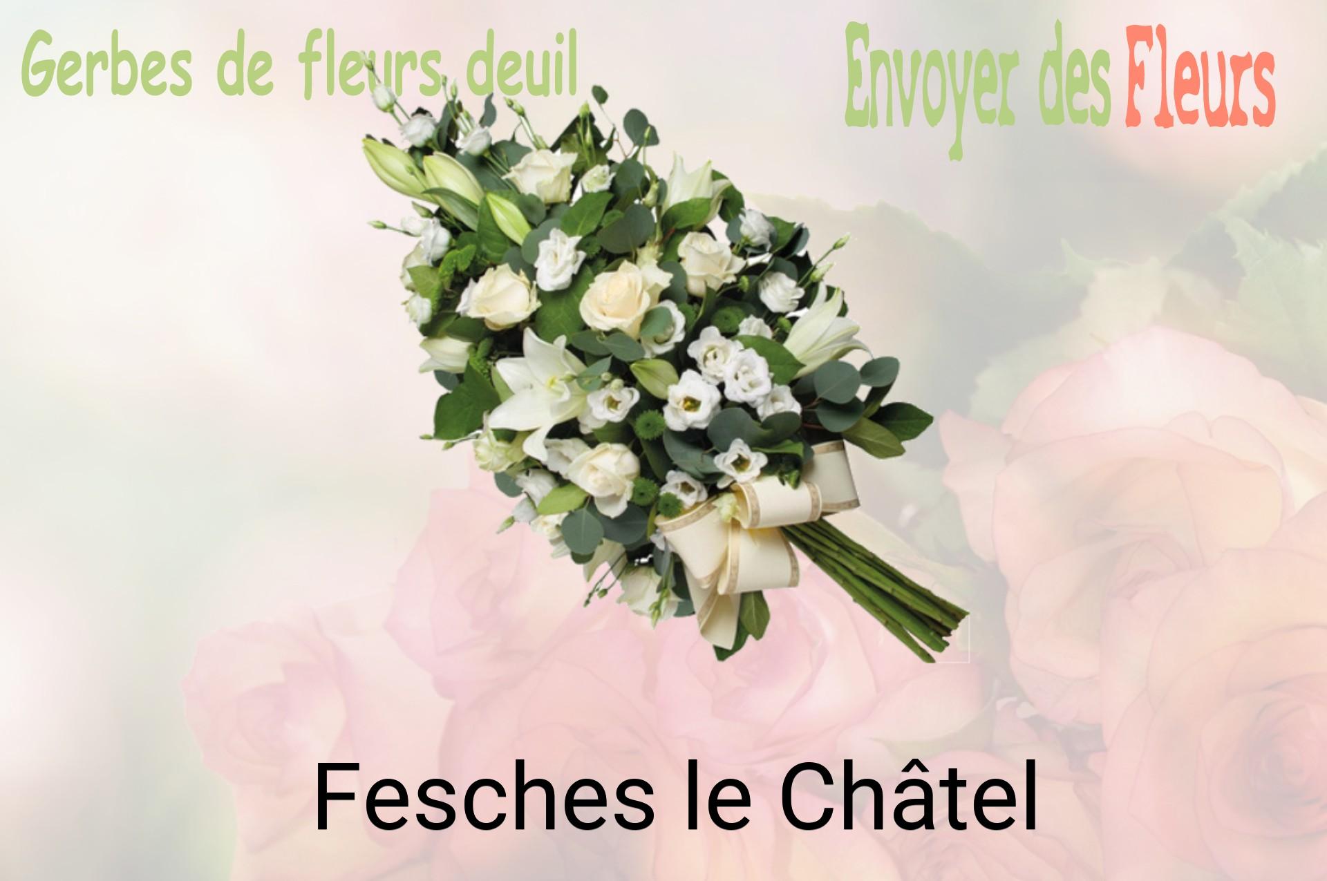 Gerbe de fleurs de deuil livrée à Fesches-le-Châtel